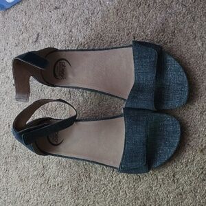 Denim blue abeo Inez wedge sandal